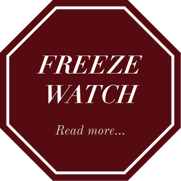Image of a sign that reads Freeze Watch