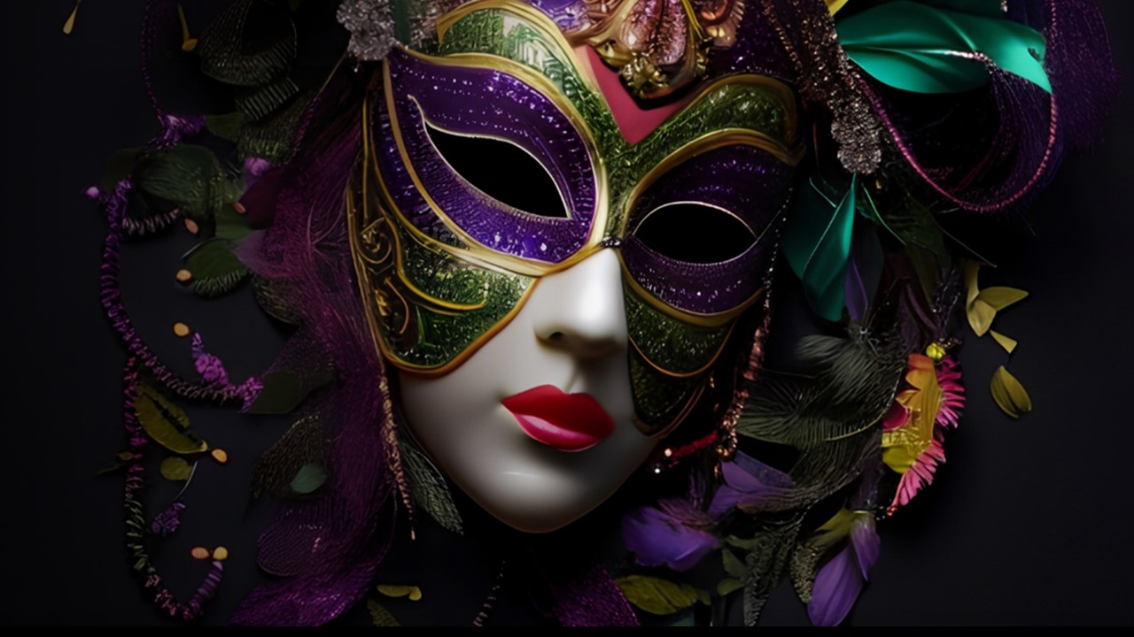 Image of Mardi Gras Mask - Lafayette Louisiana Apartments - Lafayette Gardens 